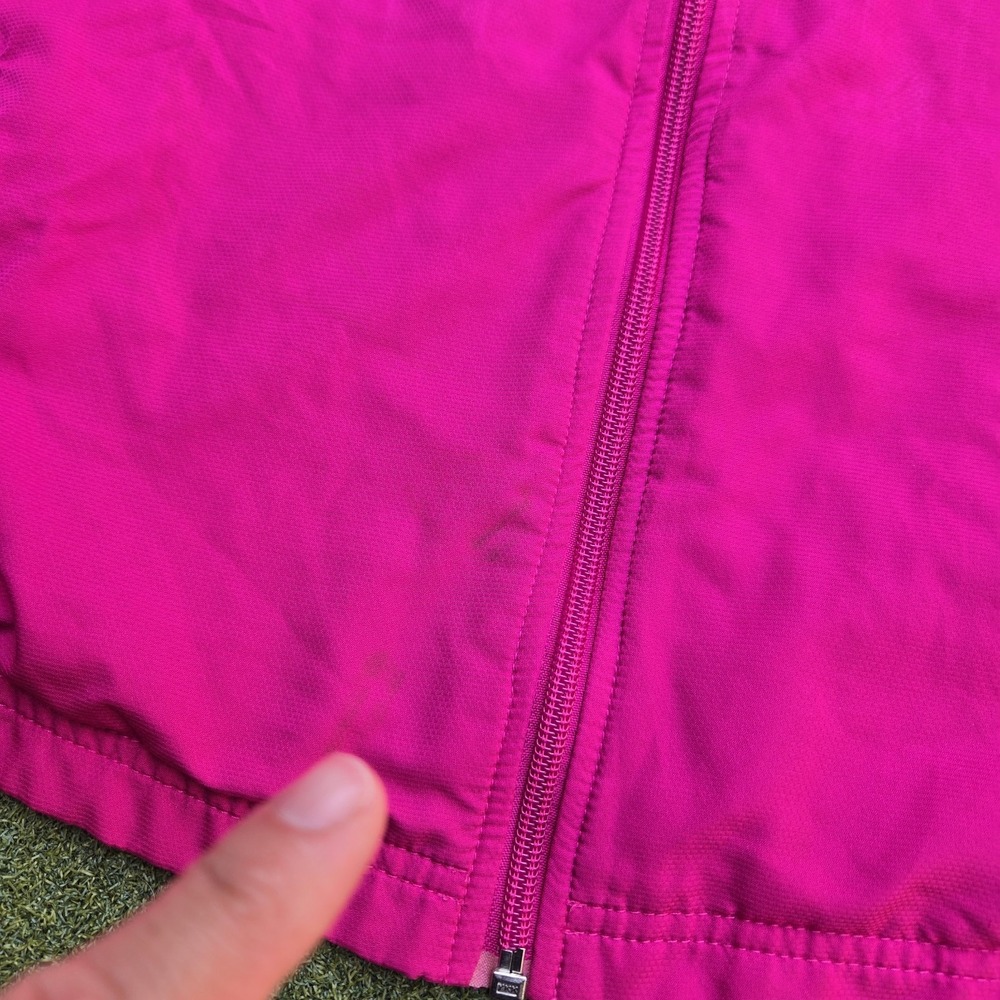 Reebok Jacket Women's Large Pink Windbreaker Long Sleeve Lightweight - Picture 10 of 14